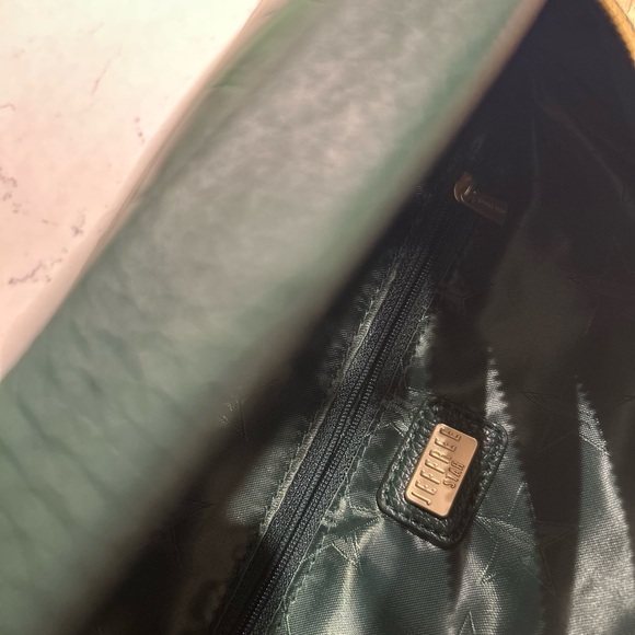 JEFFREE STAR BLOOD MONEY GREEN CROCODILE GATOR CROSSBODY ,SIDEFANNY PACK - Picture 4 of 5